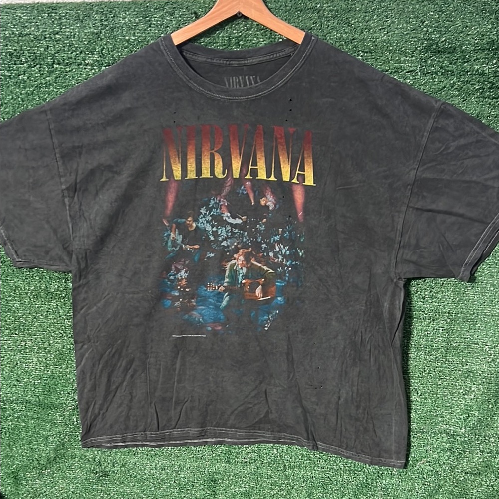 Nirvana Black Graphic Band Tee - Short Sleeve Men’s Shirt